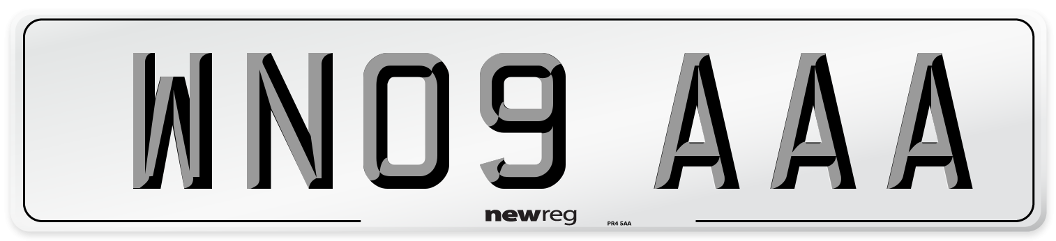 WN09 AAA Number Plate from New Reg